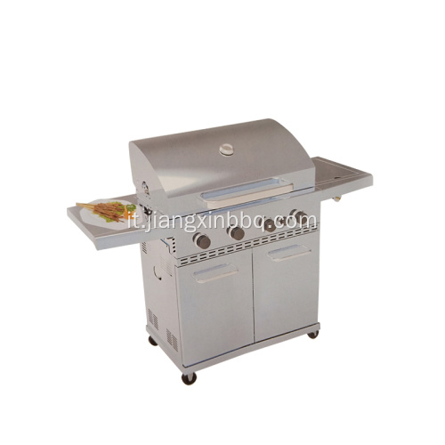 Griglia a gas per barbecue da esterno 4+1 fuochi